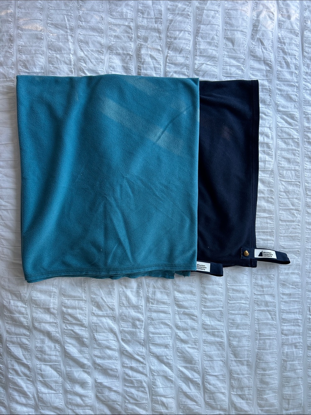 MEC Blue and Navy Microfiber Bath Towels